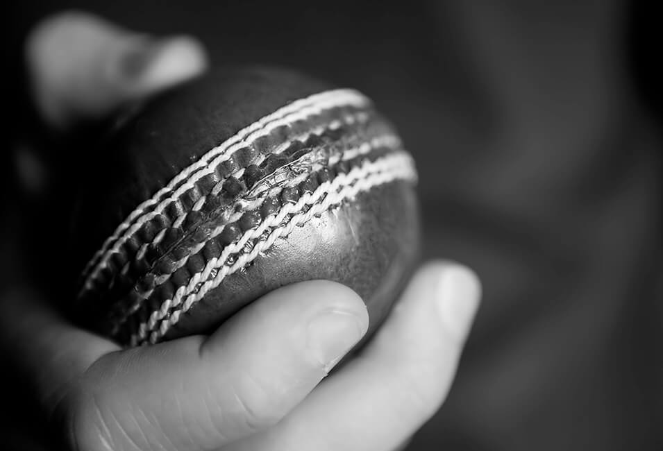 cricket ball hand