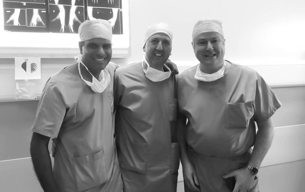 Mr Raj Bhatia delivering invited lecture on hand and wrist surgery